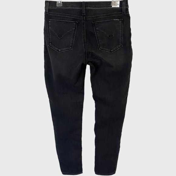 Hudson Krista Super Skinny Ankle Jeans Women's 30 Faded Black Wash Mid-Rise New - Picture 3 of 11
